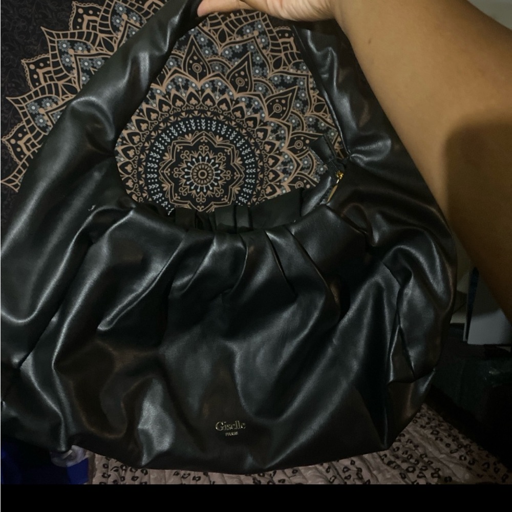 Giselle Black Hobo Bag